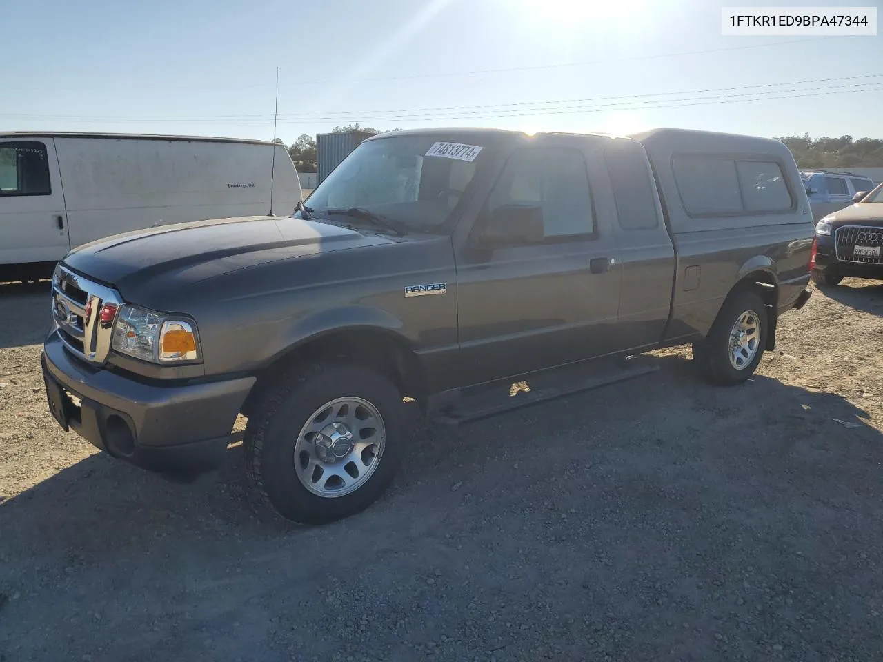 2011 Ford Ranger Super Cab VIN: 1FTKR1ED9BPA47344 Lot: 74813774