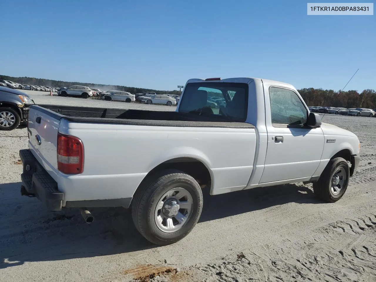 2011 Ford Ranger VIN: 1FTKR1AD0BPA83431 Lot: 74973284