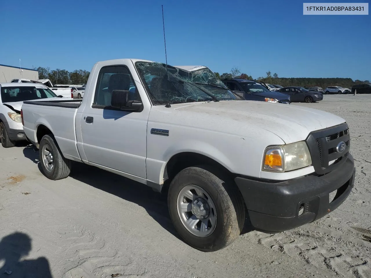 2011 Ford Ranger VIN: 1FTKR1AD0BPA83431 Lot: 74973284