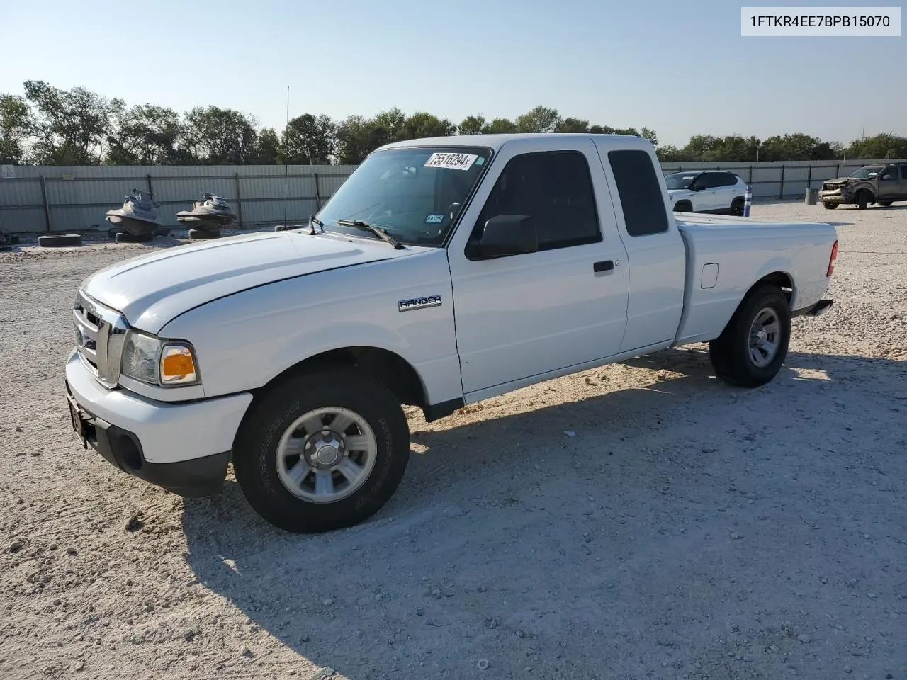 2011 Ford Ranger Super Cab VIN: 1FTKR4EE7BPB15070 Lot: 75516294