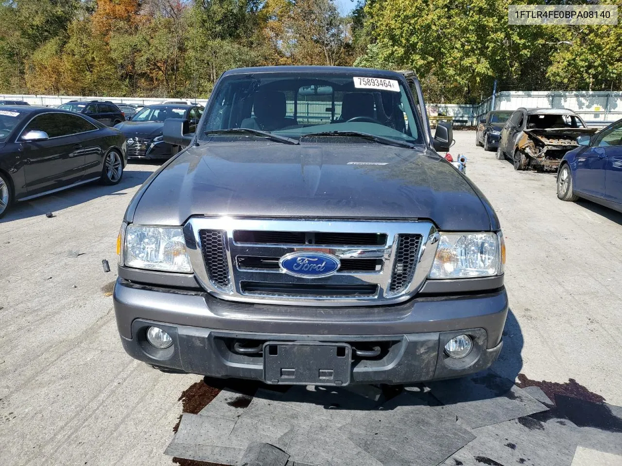 2011 Ford Ranger Super Cab VIN: 1FTLR4FE0BPA08140 Lot: 75893464