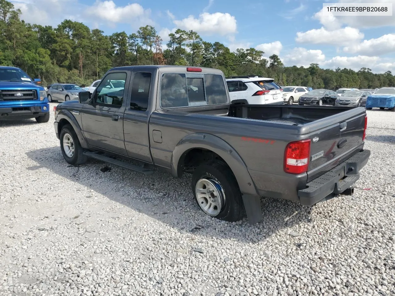 2011 Ford Ranger Super Cab VIN: 1FTKR4EE9BPB20688 Lot: 76387494