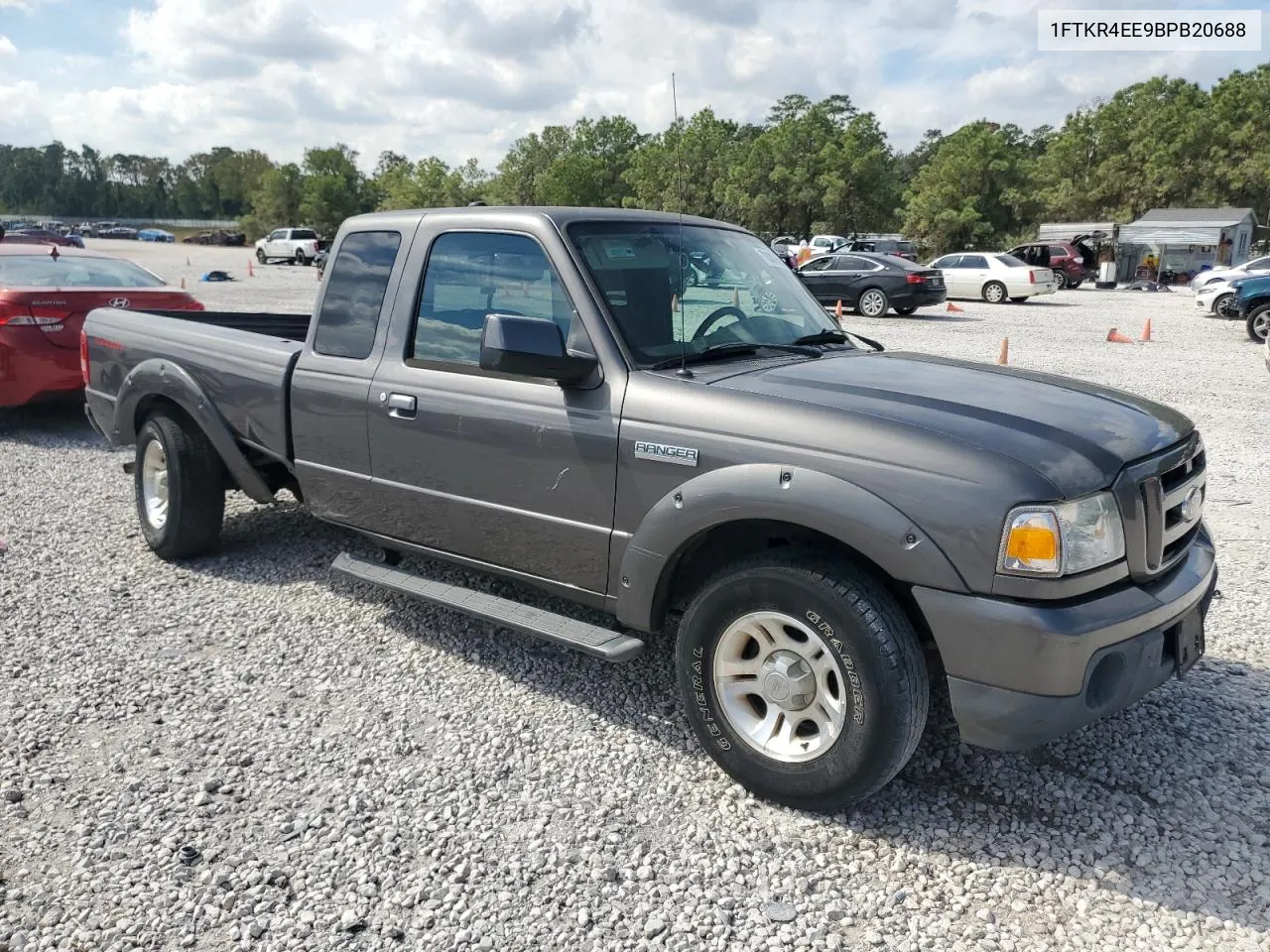 2011 Ford Ranger Super Cab VIN: 1FTKR4EE9BPB20688 Lot: 76387494