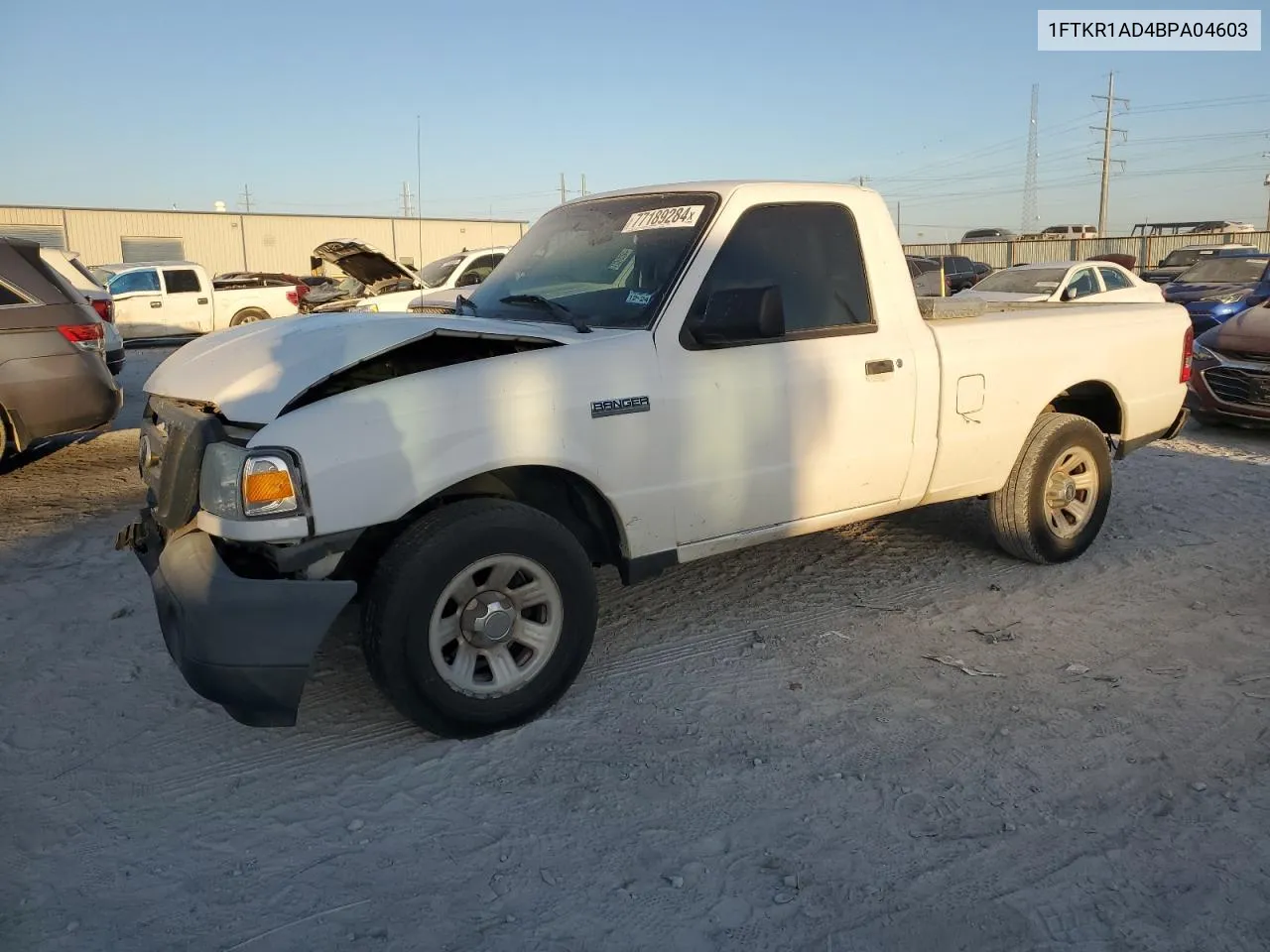 2011 Ford Ranger VIN: 1FTKR1AD4BPA04603 Lot: 77189284