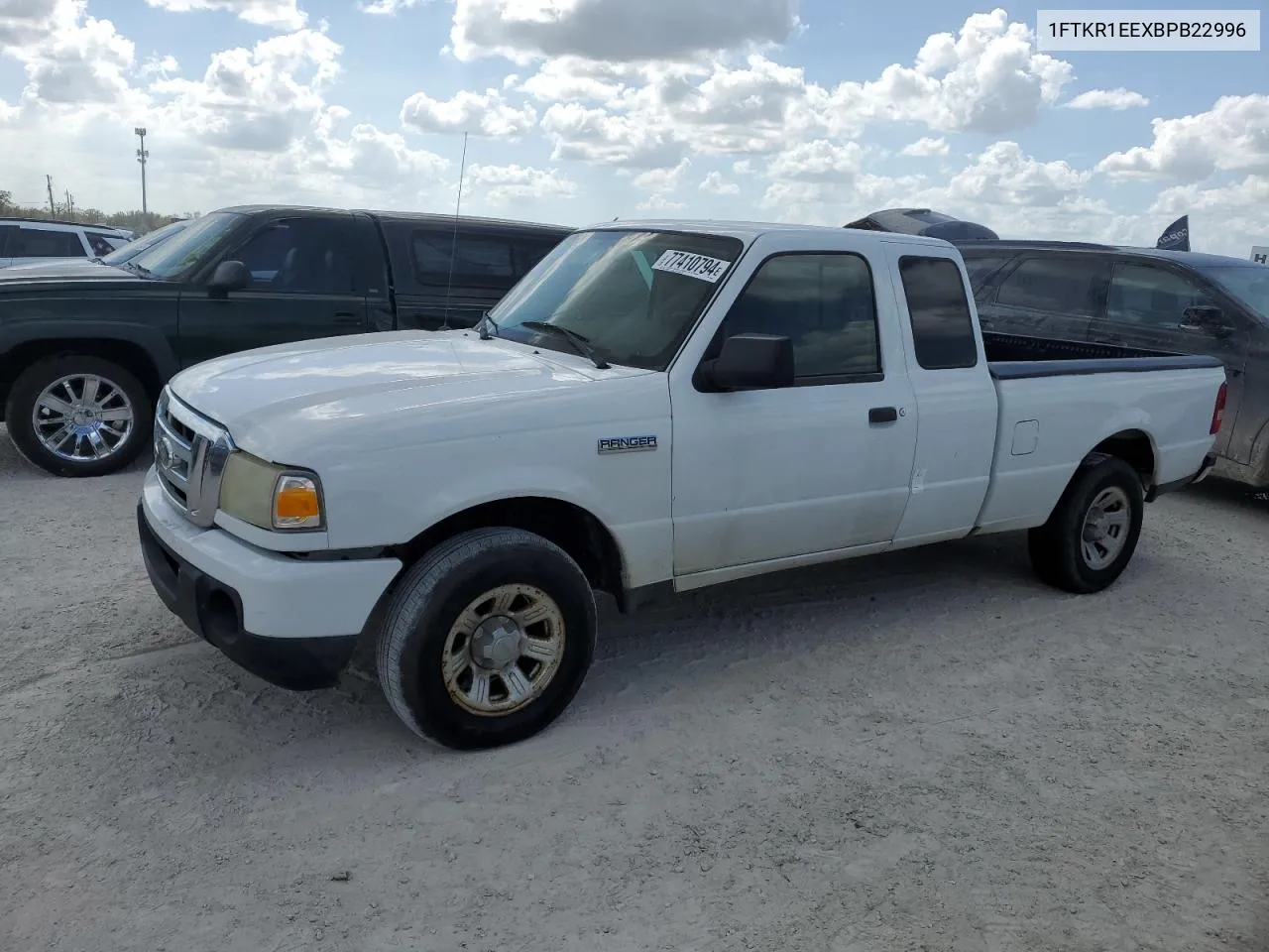 1FTKR1EEXBPB22996 2011 Ford Ranger Super Cab