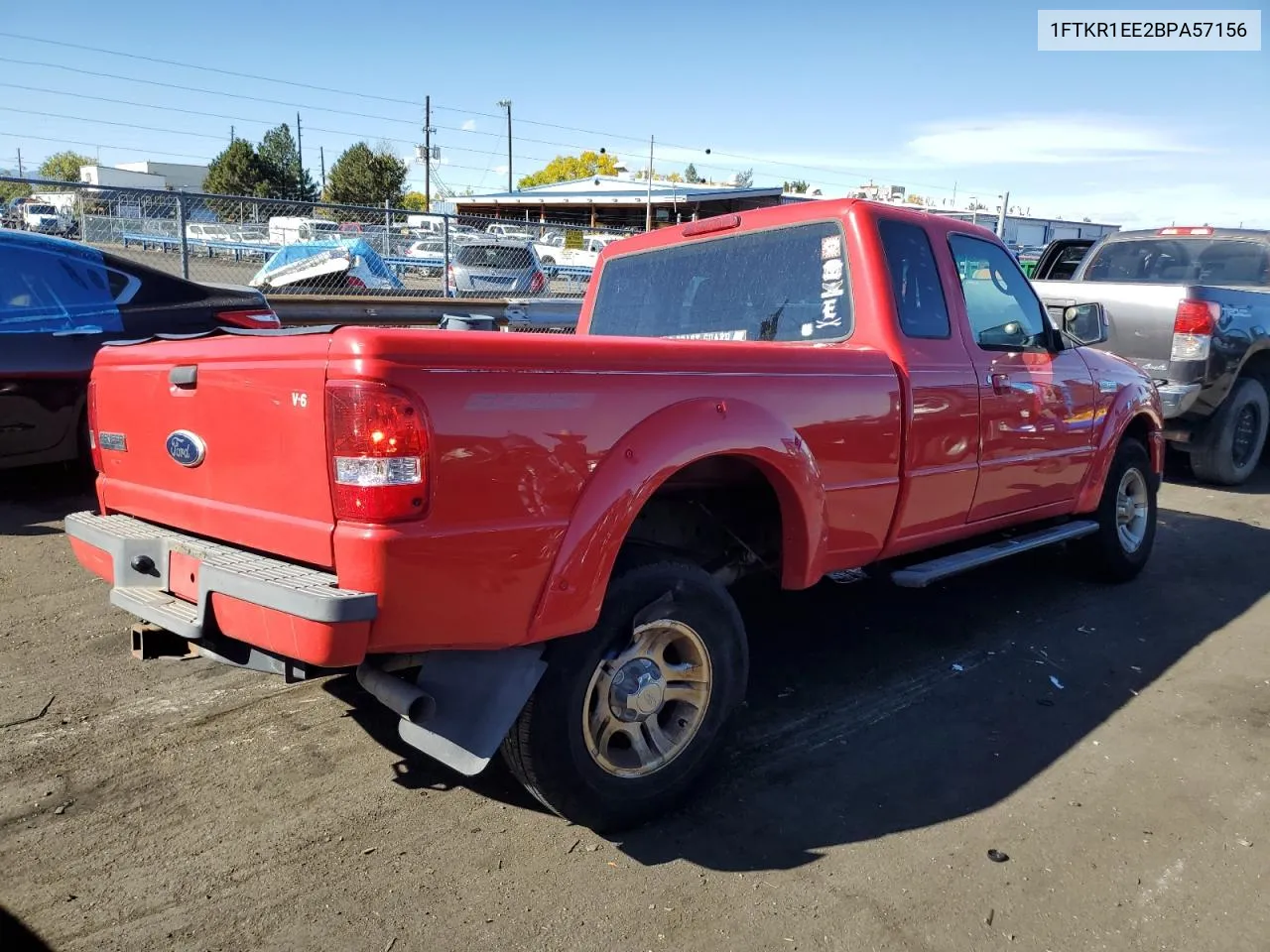 2011 Ford Ranger Super Cab VIN: 1FTKR1EE2BPA57156 Lot: 77419054