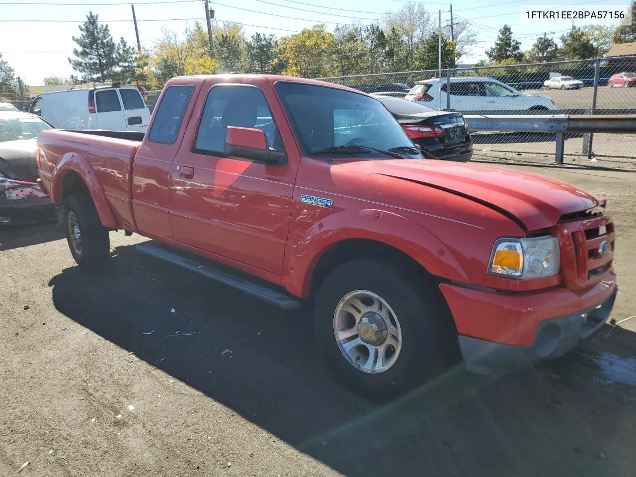 2011 Ford Ranger Super Cab VIN: 1FTKR1EE2BPA57156 Lot: 77419054