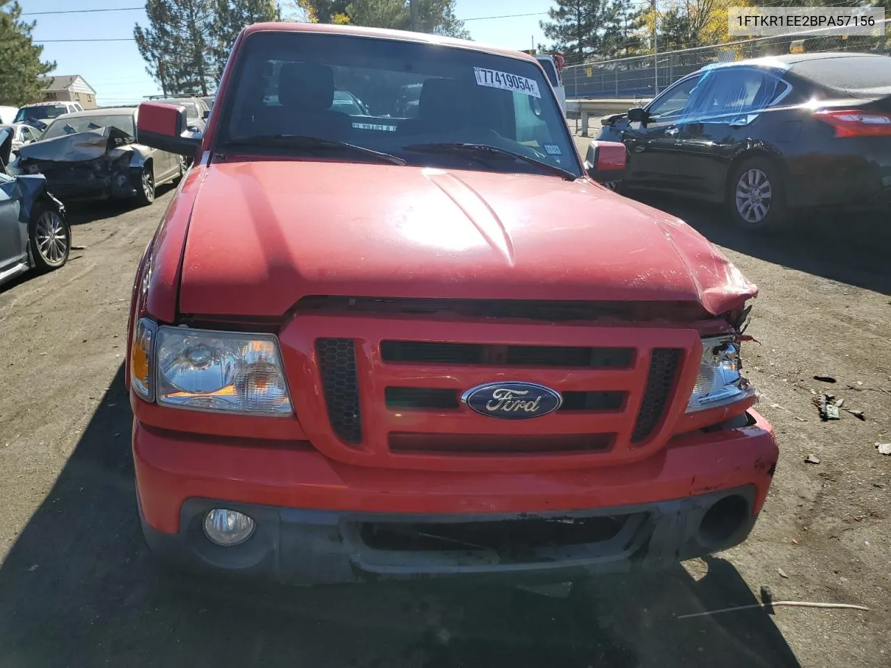 2011 Ford Ranger Super Cab VIN: 1FTKR1EE2BPA57156 Lot: 77419054