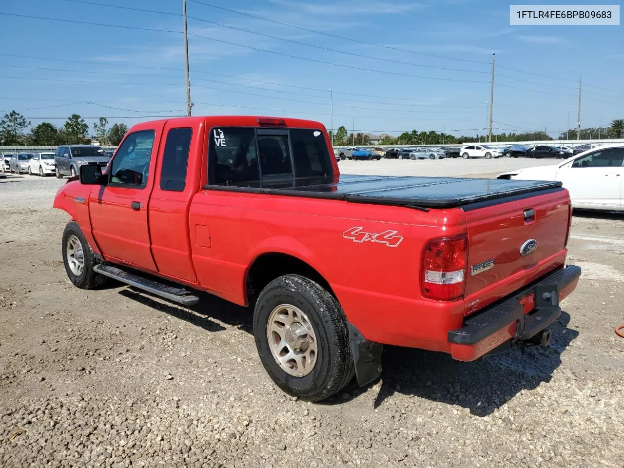 2011 Ford Ranger Super Cab VIN: 1FTLR4FE6BPB09683 Lot: 77581004