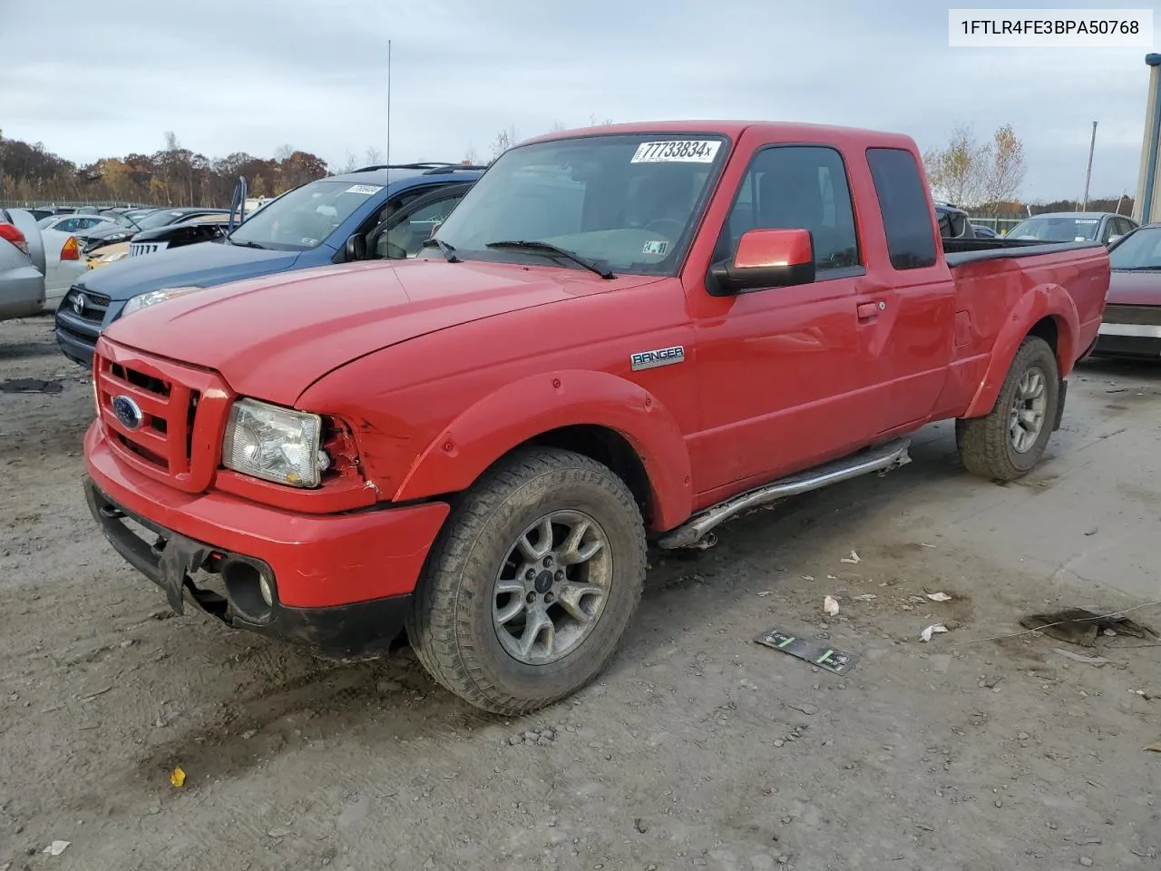 2011 Ford Ranger Super Cab VIN: 1FTLR4FE3BPA50768 Lot: 77733834