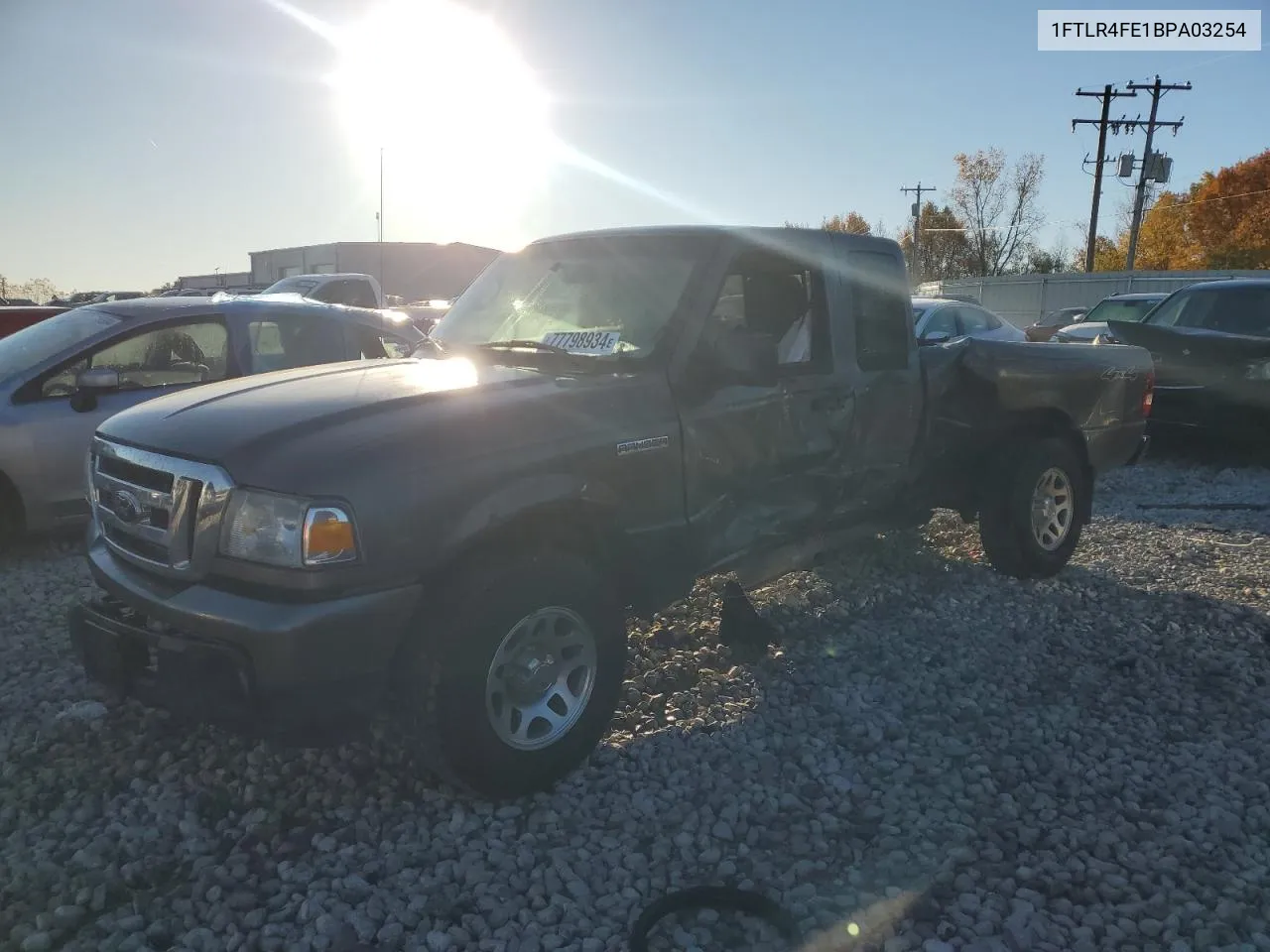 2011 Ford Ranger Super Cab VIN: 1FTLR4FE1BPA03254 Lot: 77798934