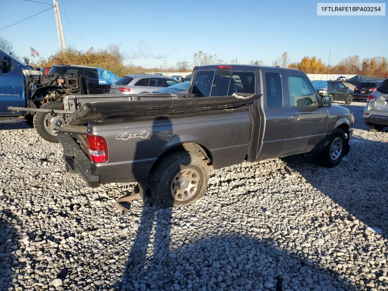 2011 Ford Ranger Super Cab VIN: 1FTLR4FE1BPA03254 Lot: 77798934