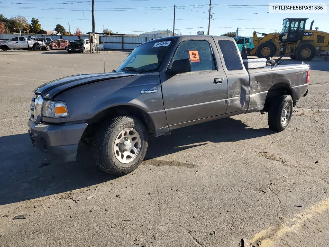 2011 Ford Ranger Super Cab VIN: 1FTLR4FE5BPA81536 Lot: 78413674