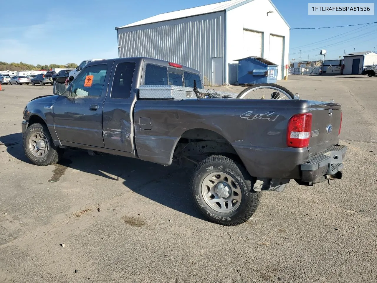 2011 Ford Ranger Super Cab VIN: 1FTLR4FE5BPA81536 Lot: 78413674