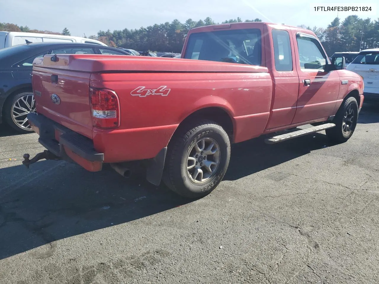 2011 Ford Ranger Super Cab VIN: 1FTLR4FE3BPB21824 Lot: 78484344