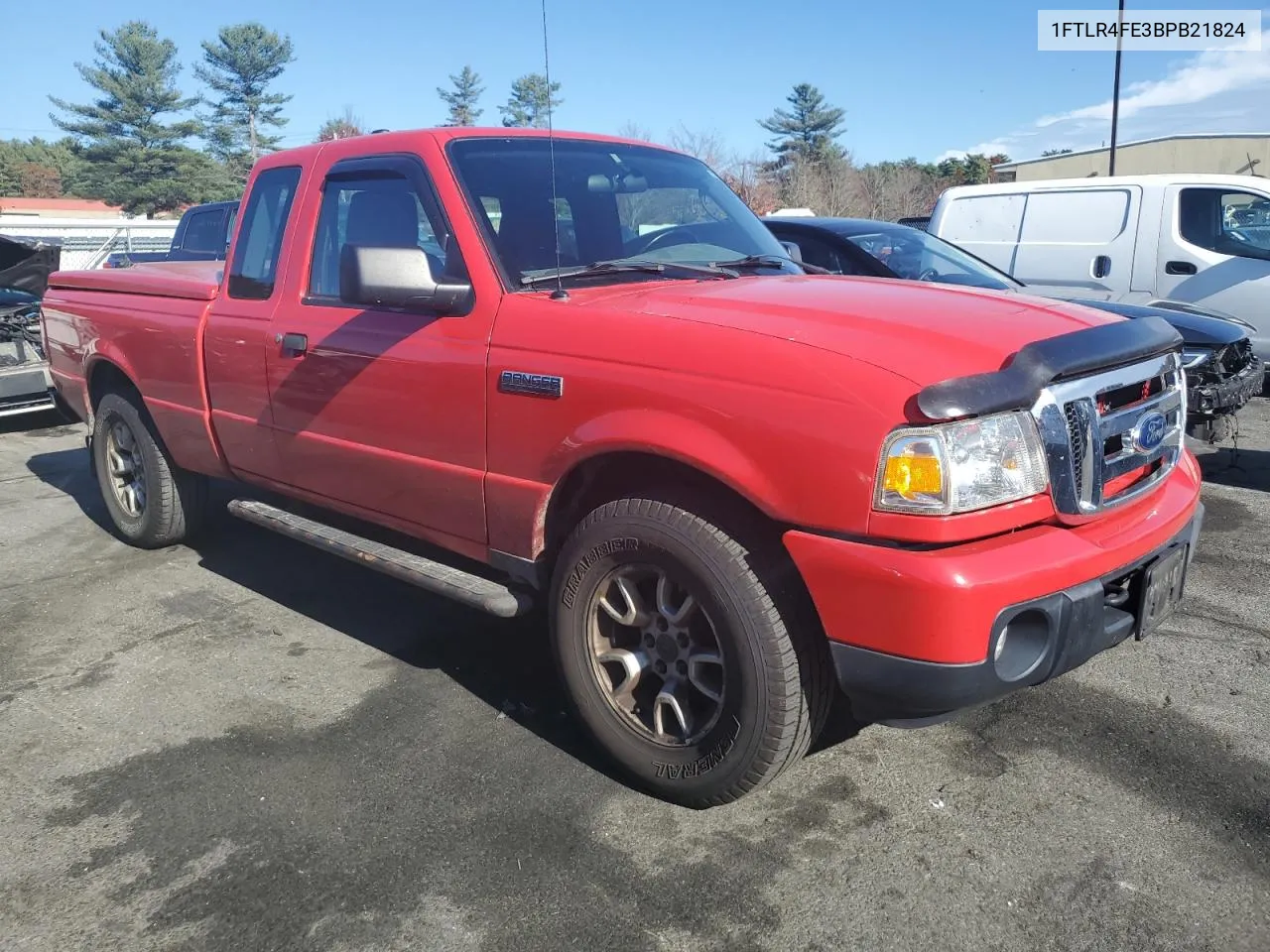 2011 Ford Ranger Super Cab VIN: 1FTLR4FE3BPB21824 Lot: 78484344