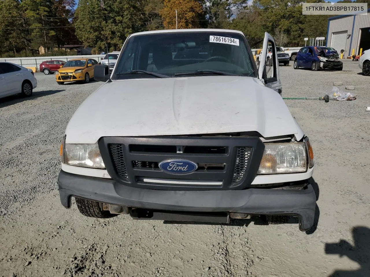 2011 Ford Ranger VIN: 1FTKR1AD3BPB17815 Lot: 78616194