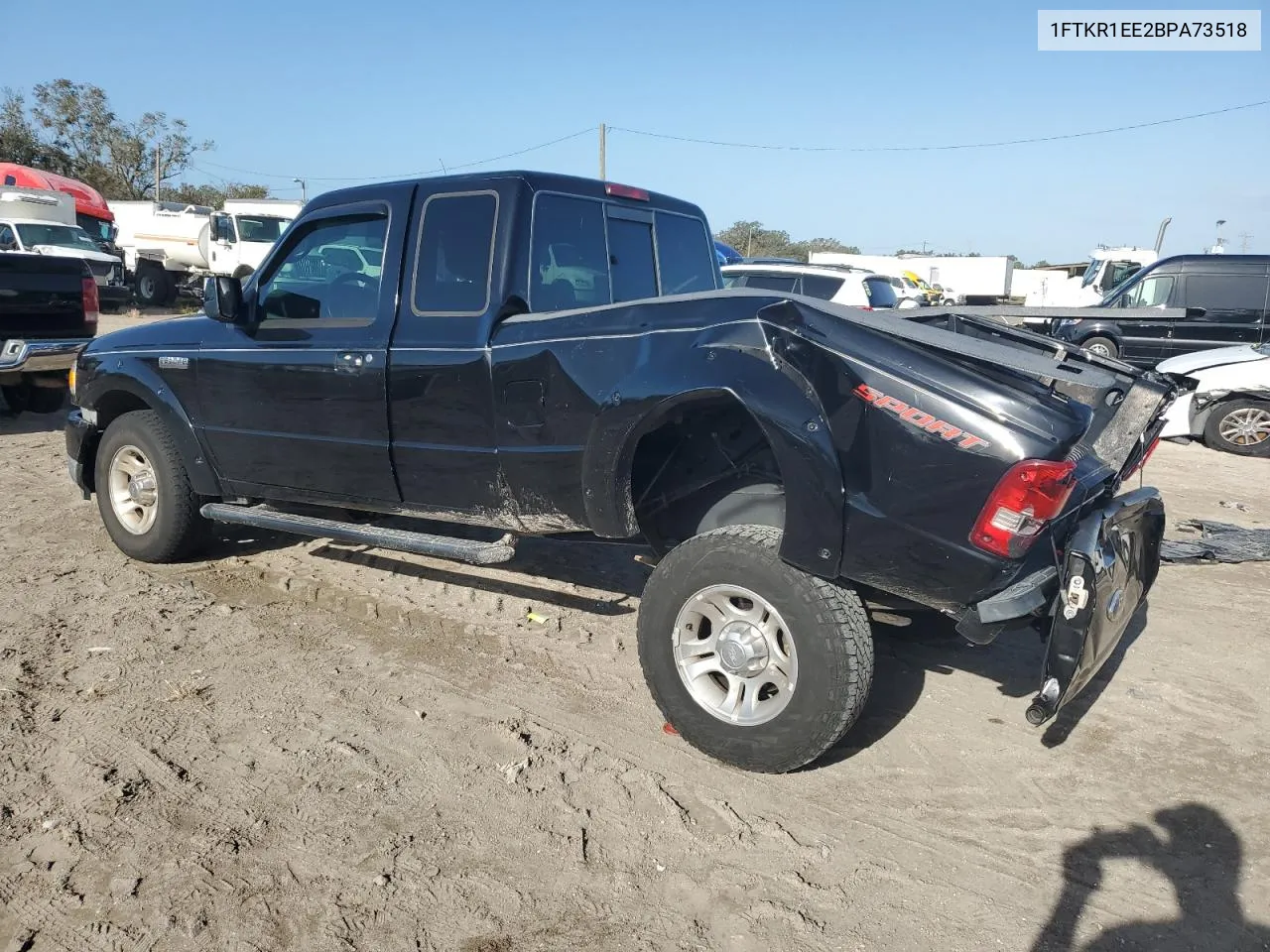 2011 Ford Ranger Super Cab VIN: 1FTKR1EE2BPA73518 Lot: 78620974