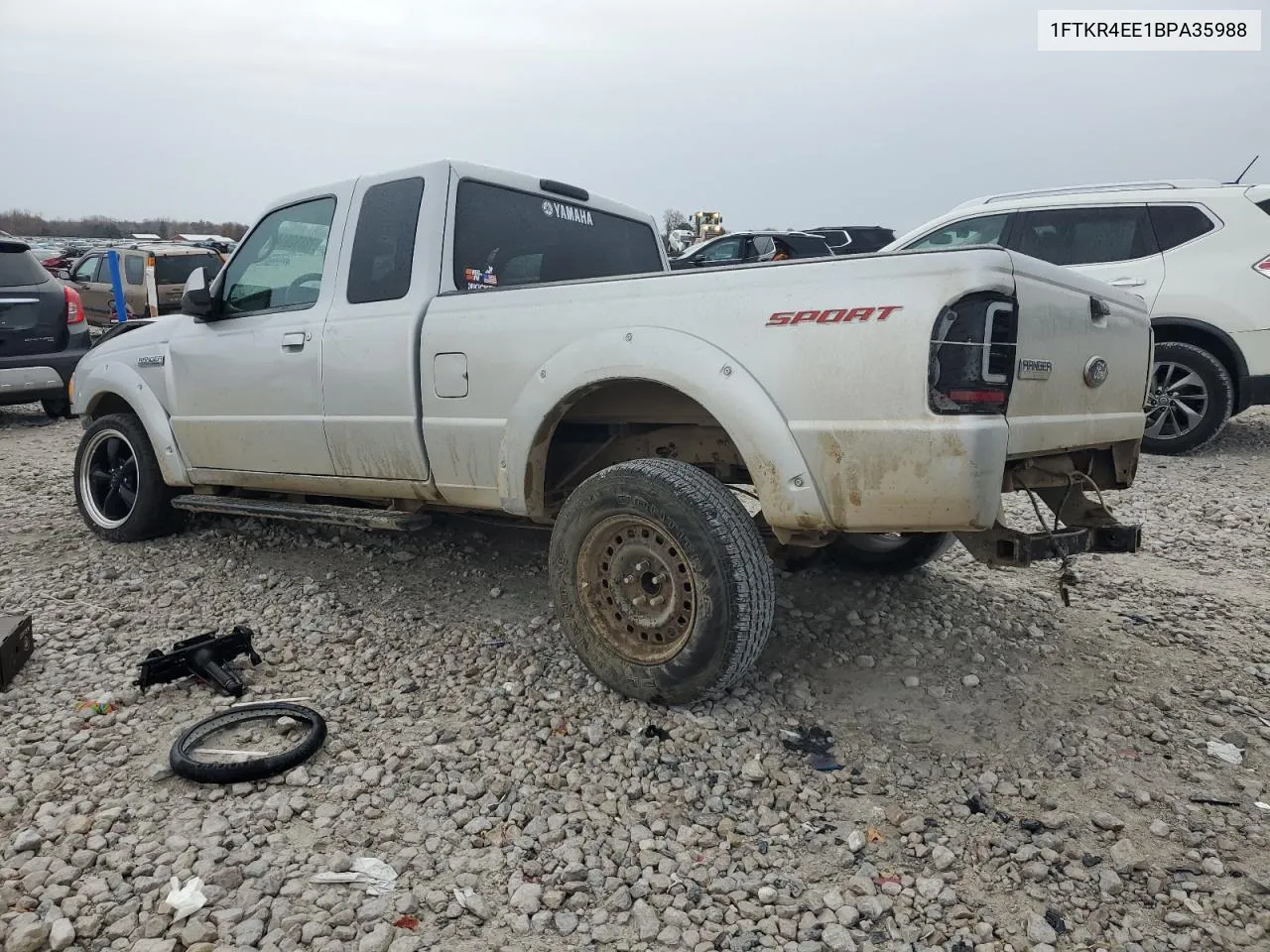 2011 Ford Ranger Super Cab VIN: 1FTKR4EE1BPA35988 Lot: 78632614