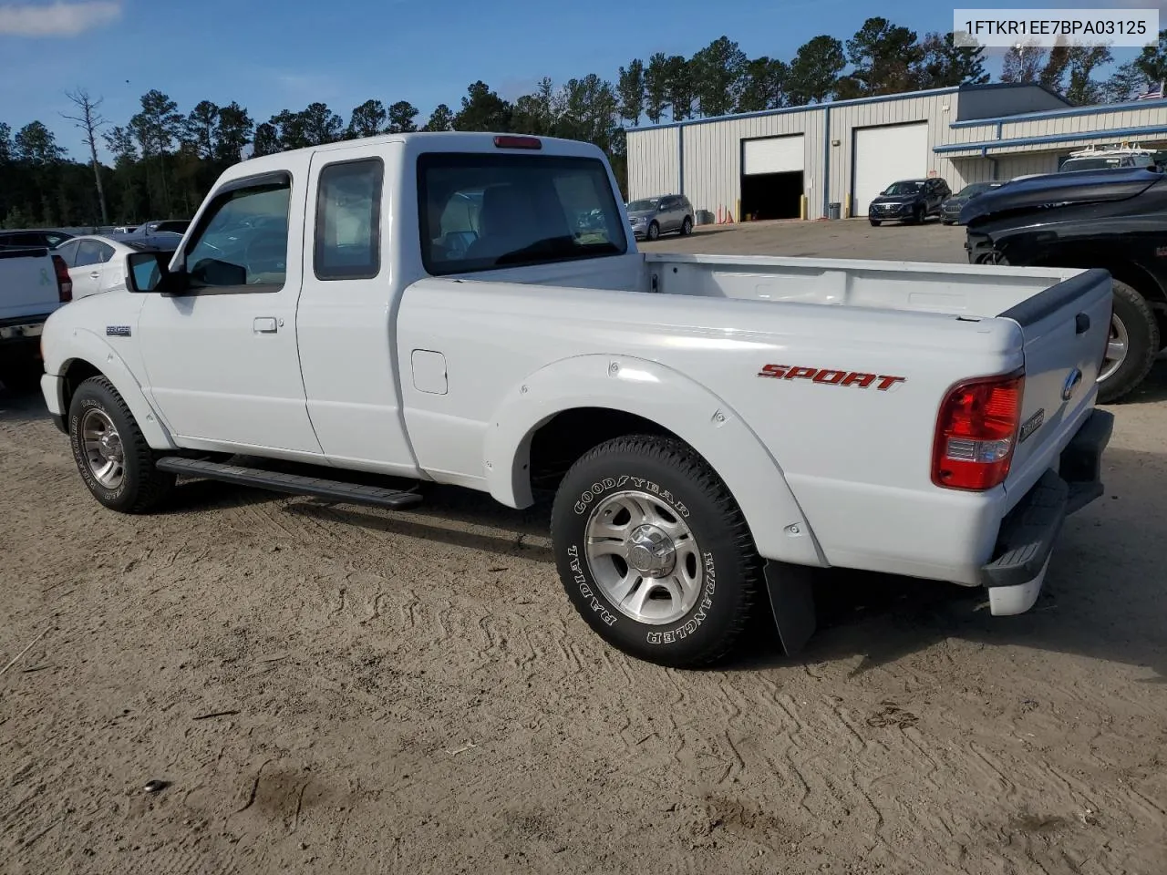 2011 Ford Ranger Super Cab VIN: 1FTKR1EE7BPA03125 Lot: 78928764