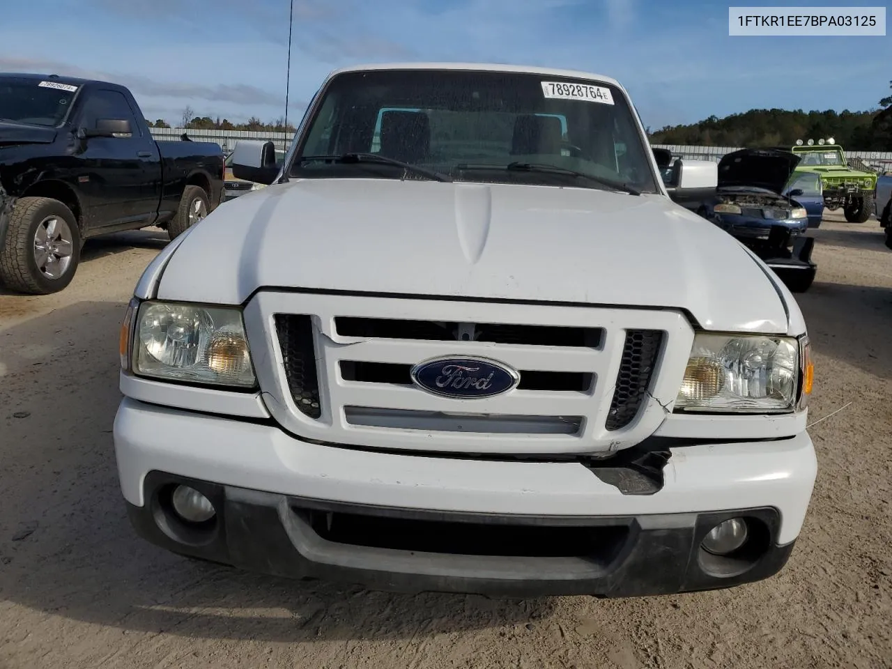 2011 Ford Ranger Super Cab VIN: 1FTKR1EE7BPA03125 Lot: 78928764