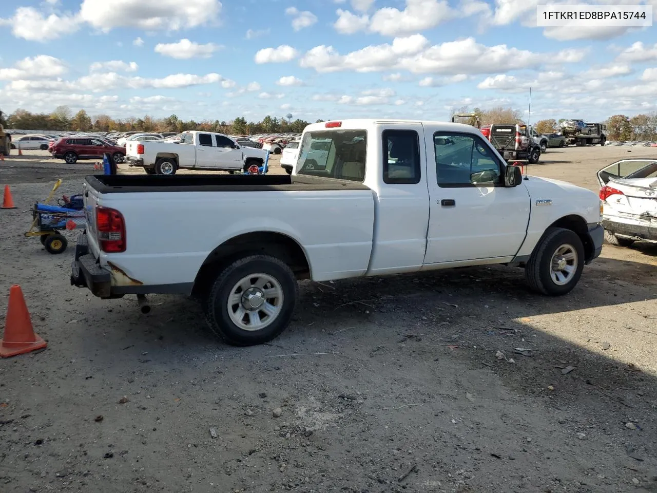 2011 Ford Ranger Super Cab VIN: 1FTKR1ED8BPA15744 Lot: 79425064