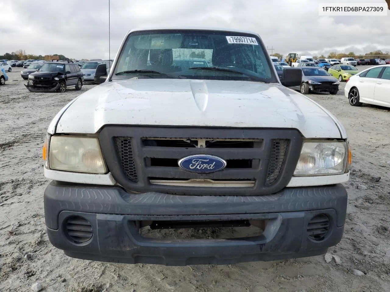 2011 Ford Ranger Super Cab VIN: 1FTKR1ED6BPA27309 Lot: 79907714