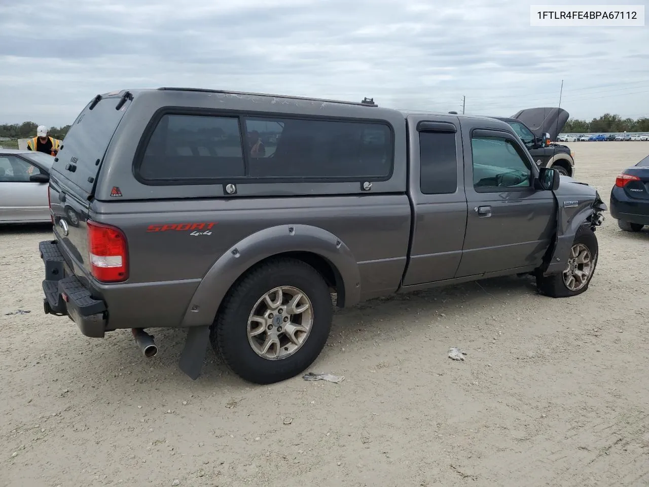 2011 Ford Ranger Super Cab VIN: 1FTLR4FE4BPA67112 Lot: 80041524