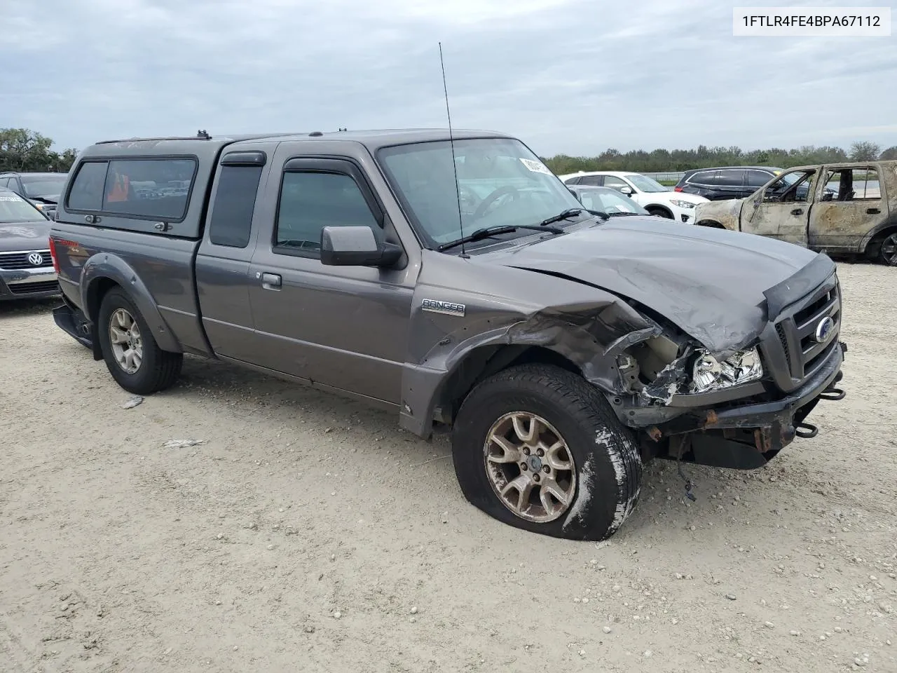 2011 Ford Ranger Super Cab VIN: 1FTLR4FE4BPA67112 Lot: 80041524