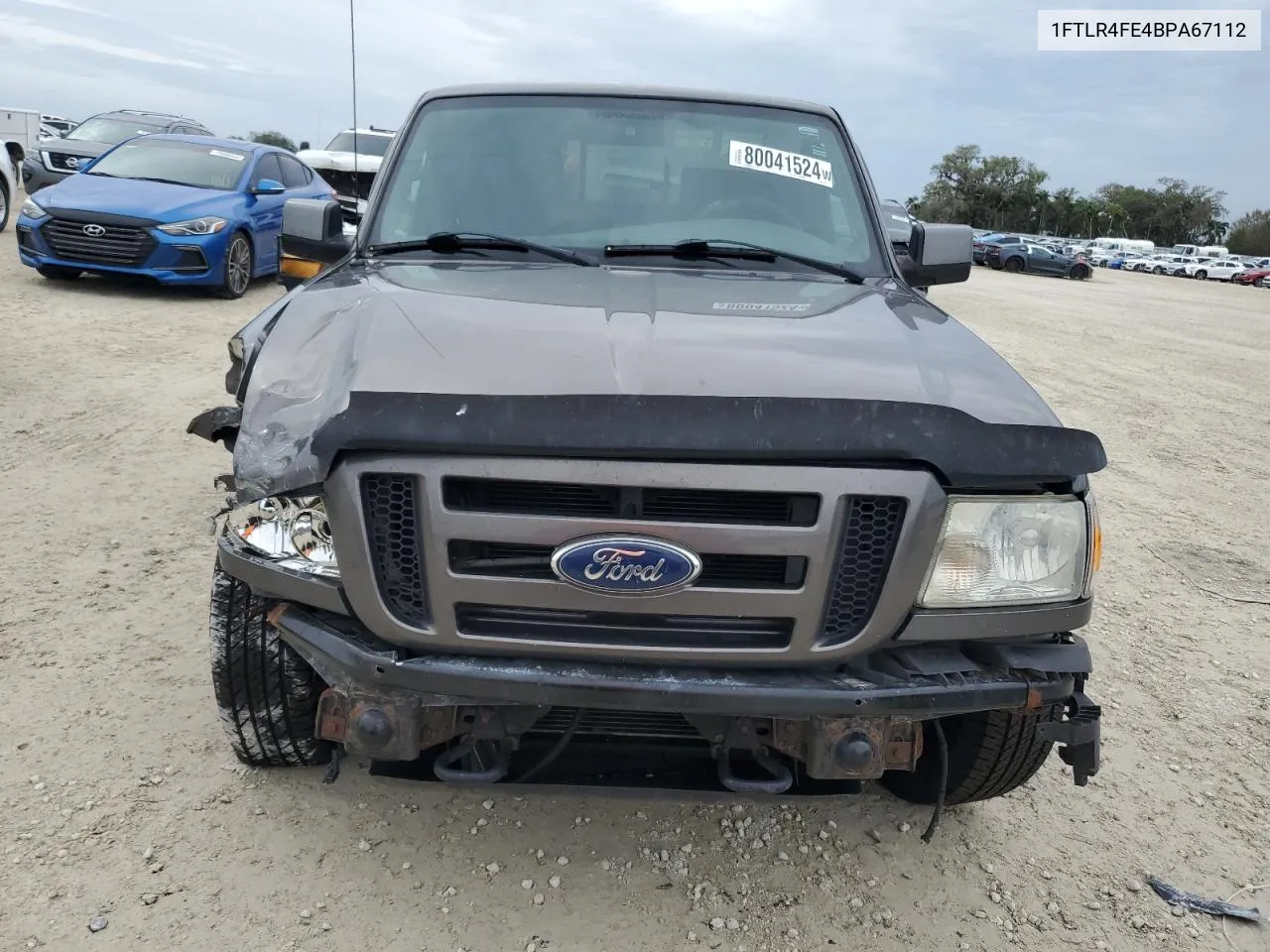 2011 Ford Ranger Super Cab VIN: 1FTLR4FE4BPA67112 Lot: 80041524