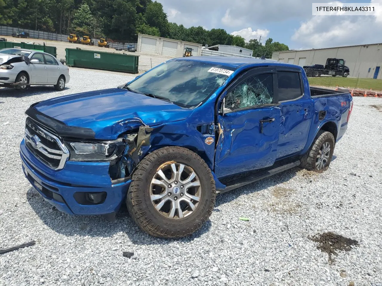 2019 Ford Ranger Xl VIN: 1FTER4FH8KLA43311 Lot: 61870734