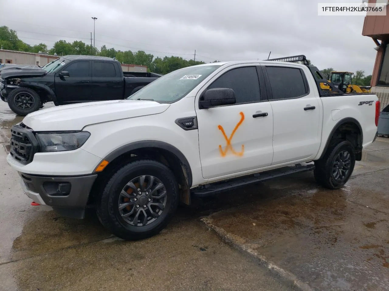 2019 Ford Ranger Xl VIN: 1FTER4FH2KLA37665 Lot: 62245954