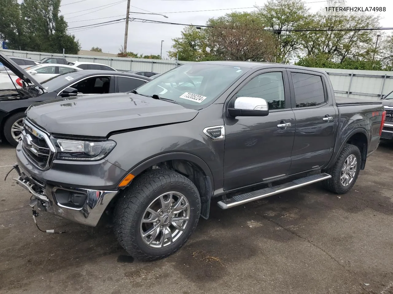 2019 Ford Ranger Xl VIN: 1FTER4FH2KLA74988 Lot: 73205224