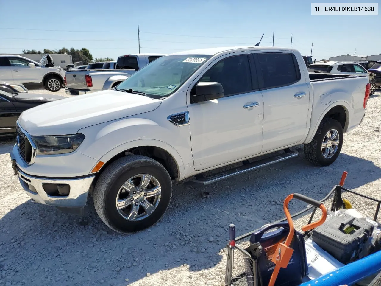 2019 Ford Ranger Xl VIN: 1FTER4EHXKLB14638 Lot: 73478564