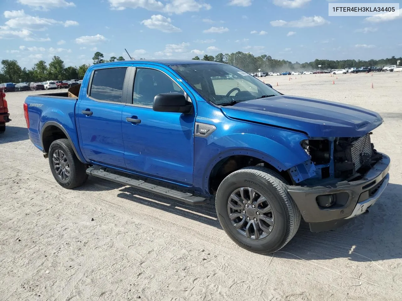 2019 Ford Ranger Xl VIN: 1FTER4EH3KLA34405 Lot: 74568764