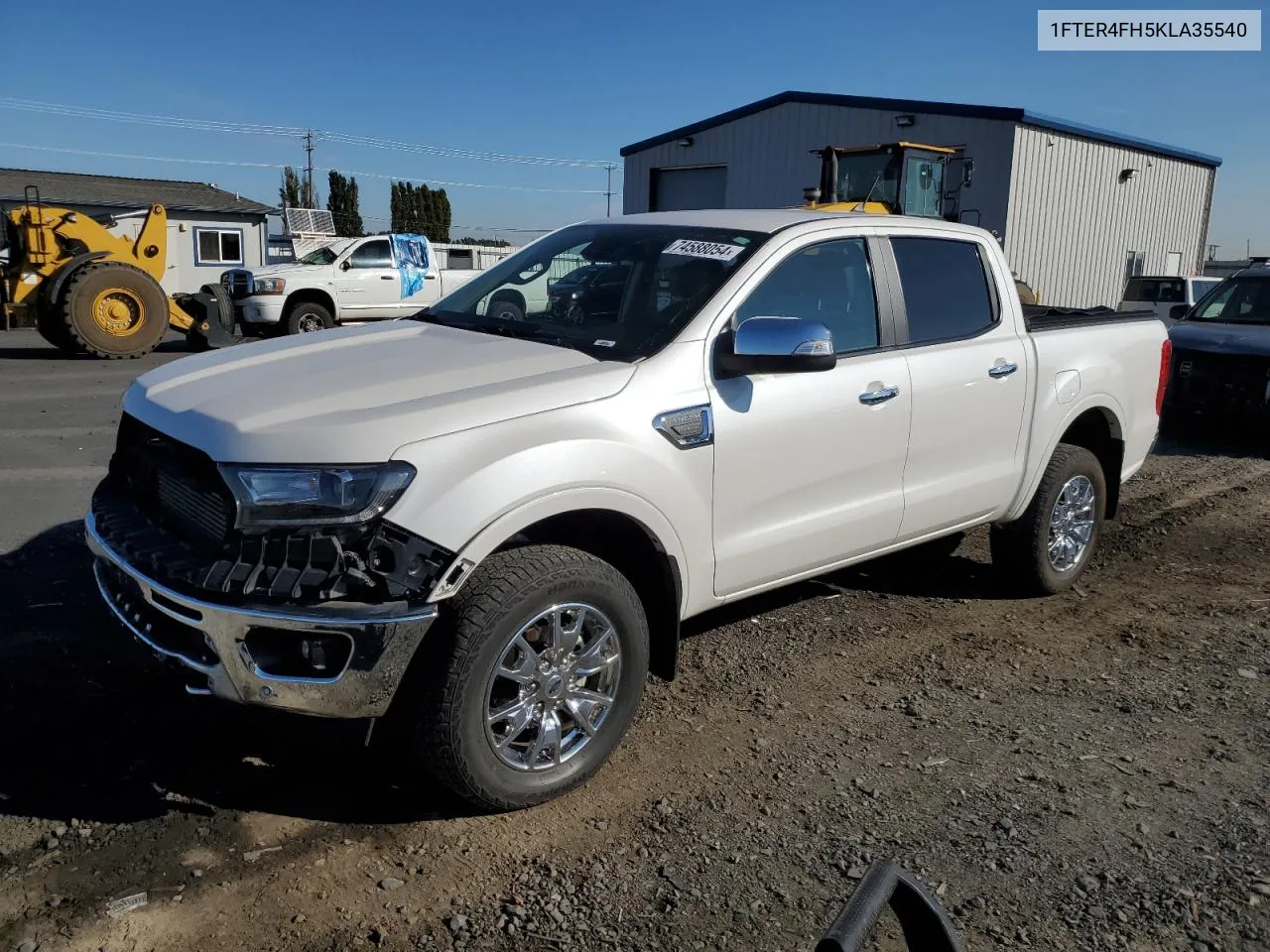 2019 Ford Ranger Xl VIN: 1FTER4FH5KLA35540 Lot: 74588054