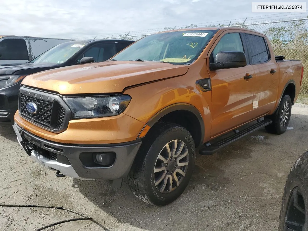 2019 Ford Ranger Xl VIN: 1FTER4FH6KLA36874 Lot: 76496444