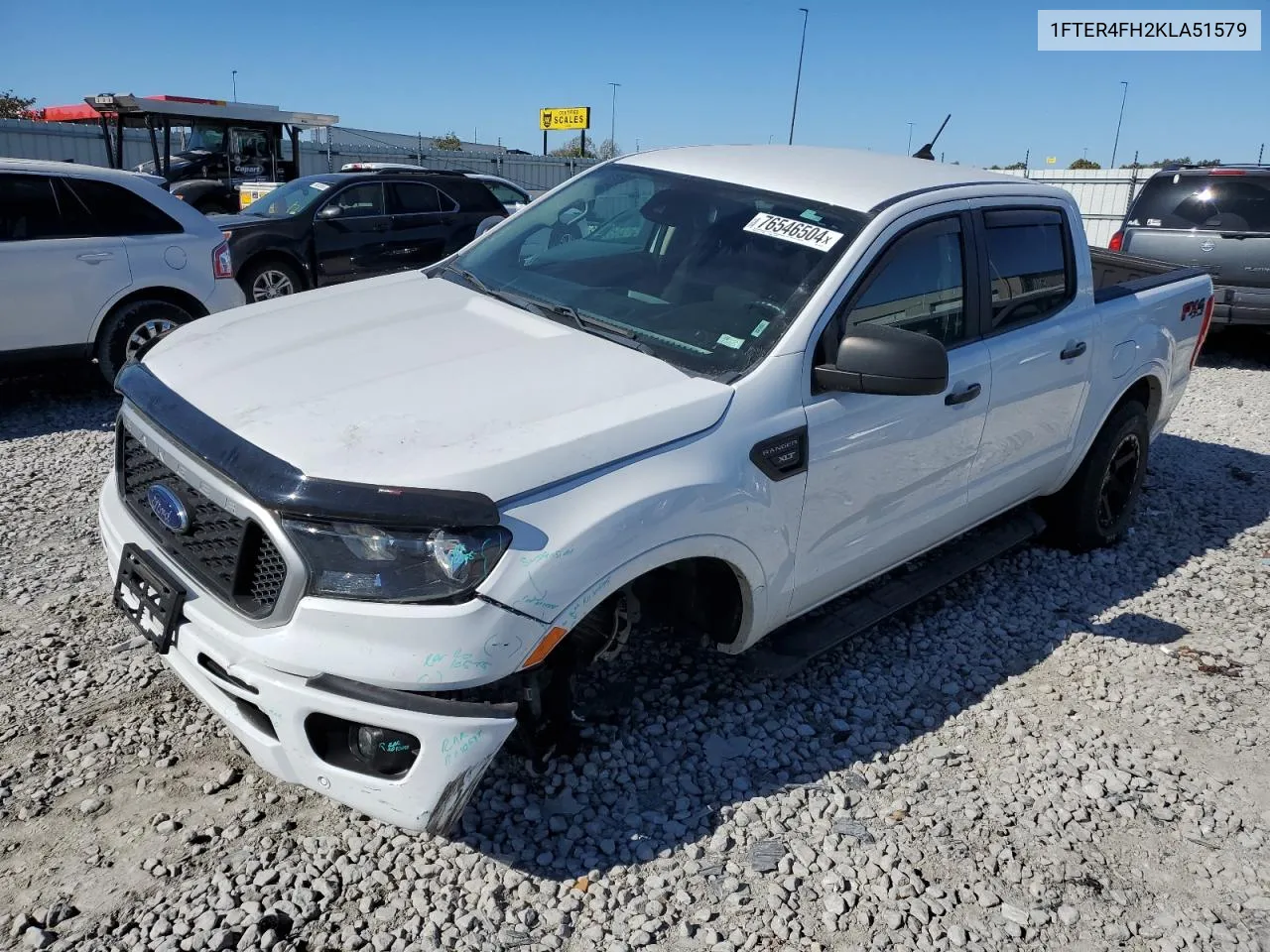 2019 Ford Ranger Xl VIN: 1FTER4FH2KLA51579 Lot: 76546504