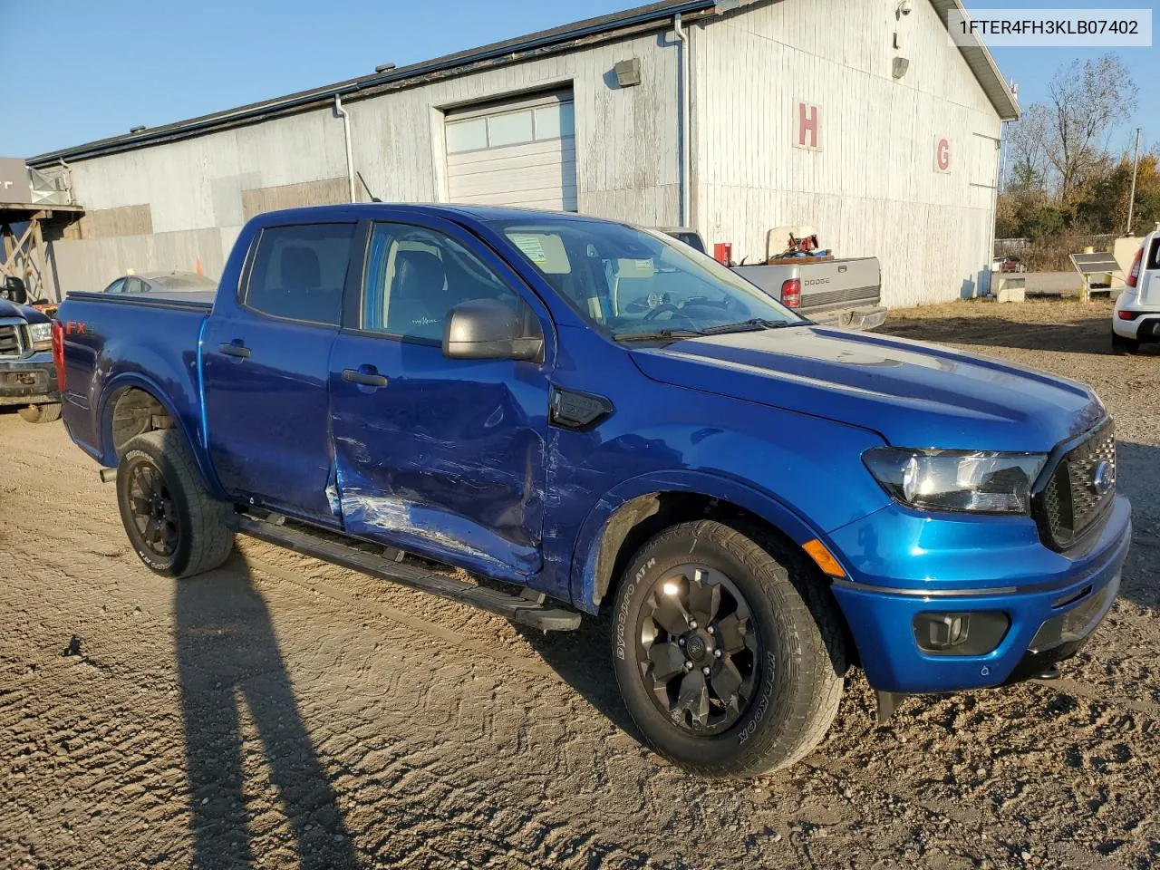 2019 Ford Ranger Xl VIN: 1FTER4FH3KLB07402 Lot: 76925174