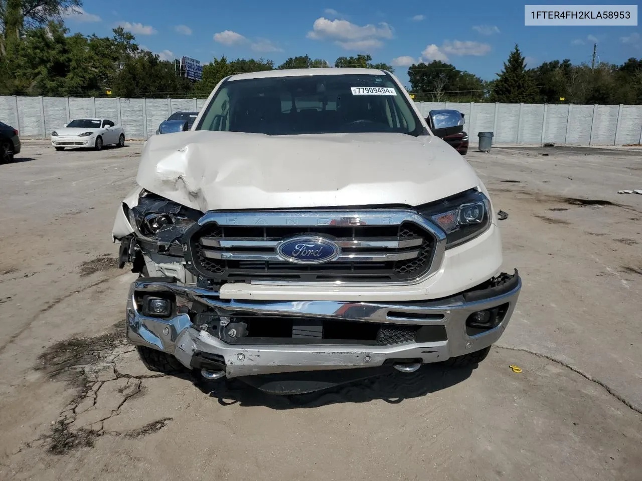 2019 Ford Ranger Xl VIN: 1FTER4FH2KLA58953 Lot: 77909494