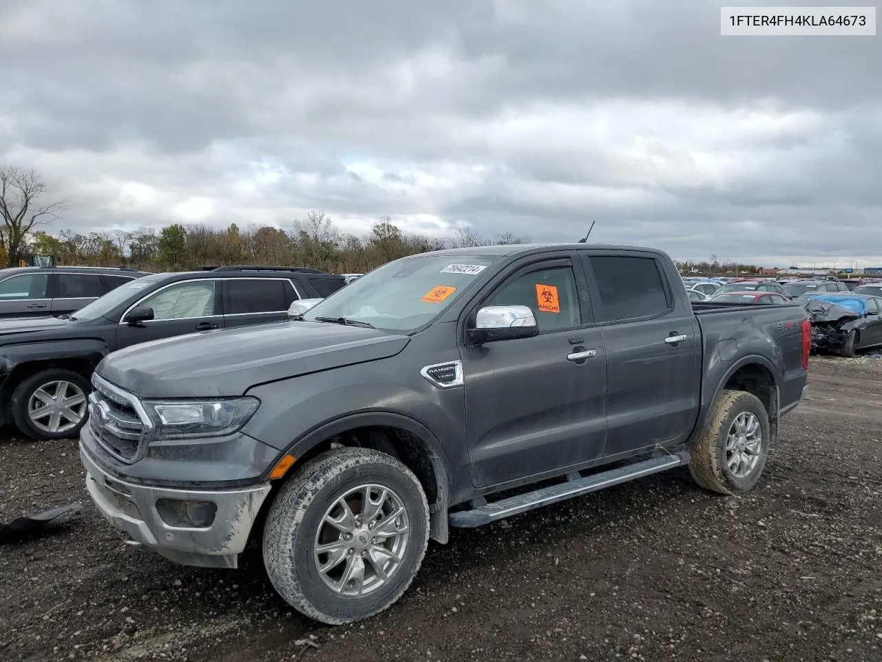 2019 Ford Ranger Xl VIN: 1FTER4FH4KLA64673 Lot: 78642214