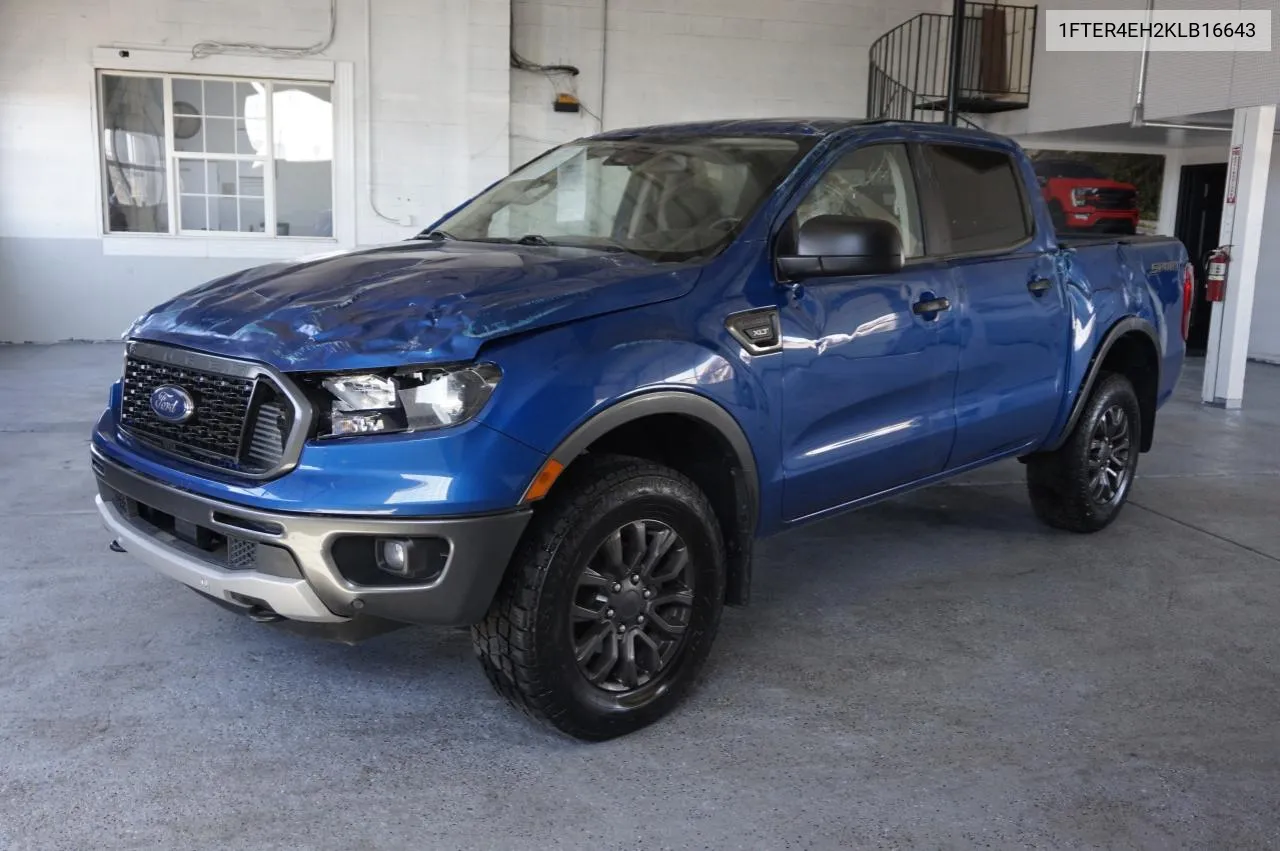 2019 Ford Ranger Xl VIN: 1FTER4EH2KLB16643 Lot: 78695134