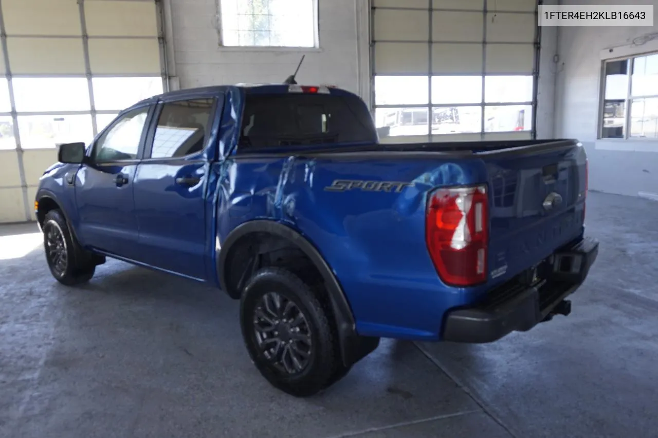 2019 Ford Ranger Xl VIN: 1FTER4EH2KLB16643 Lot: 78695134