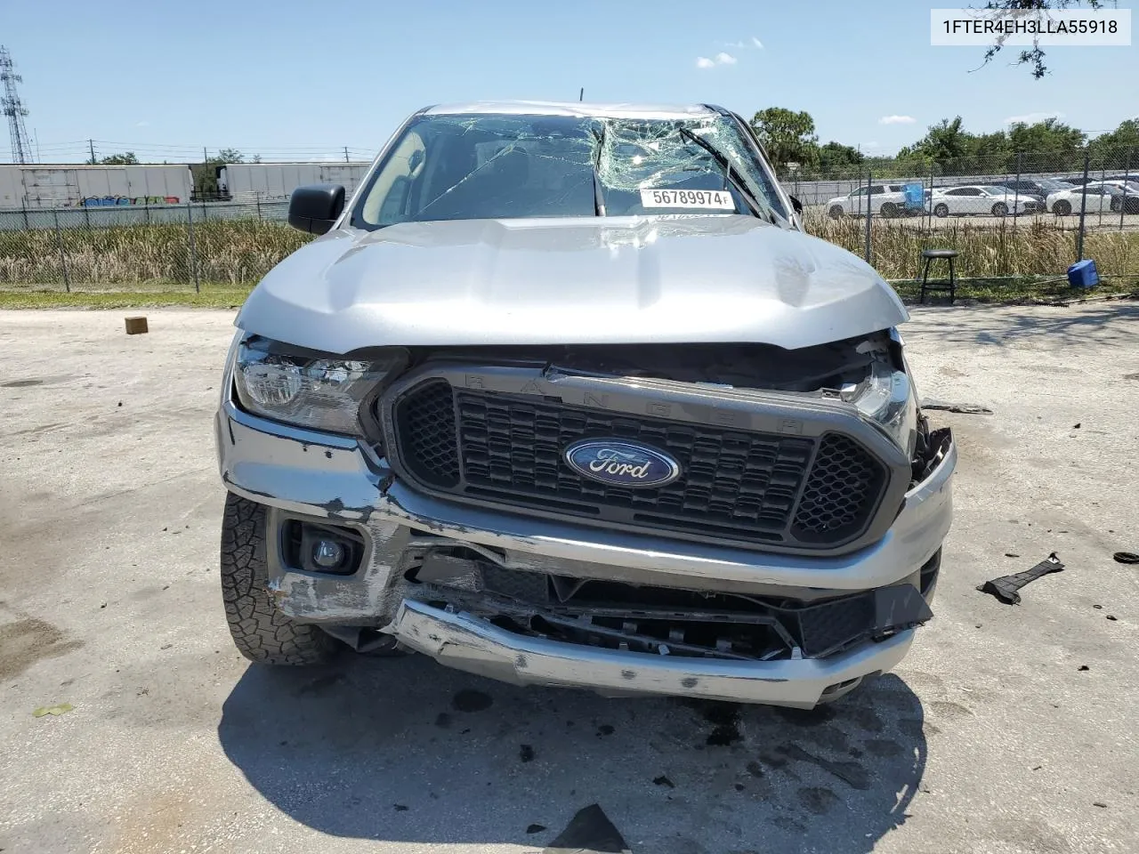 2020 Ford Ranger Xl VIN: 1FTER4EH3LLA55918 Lot: 56789974