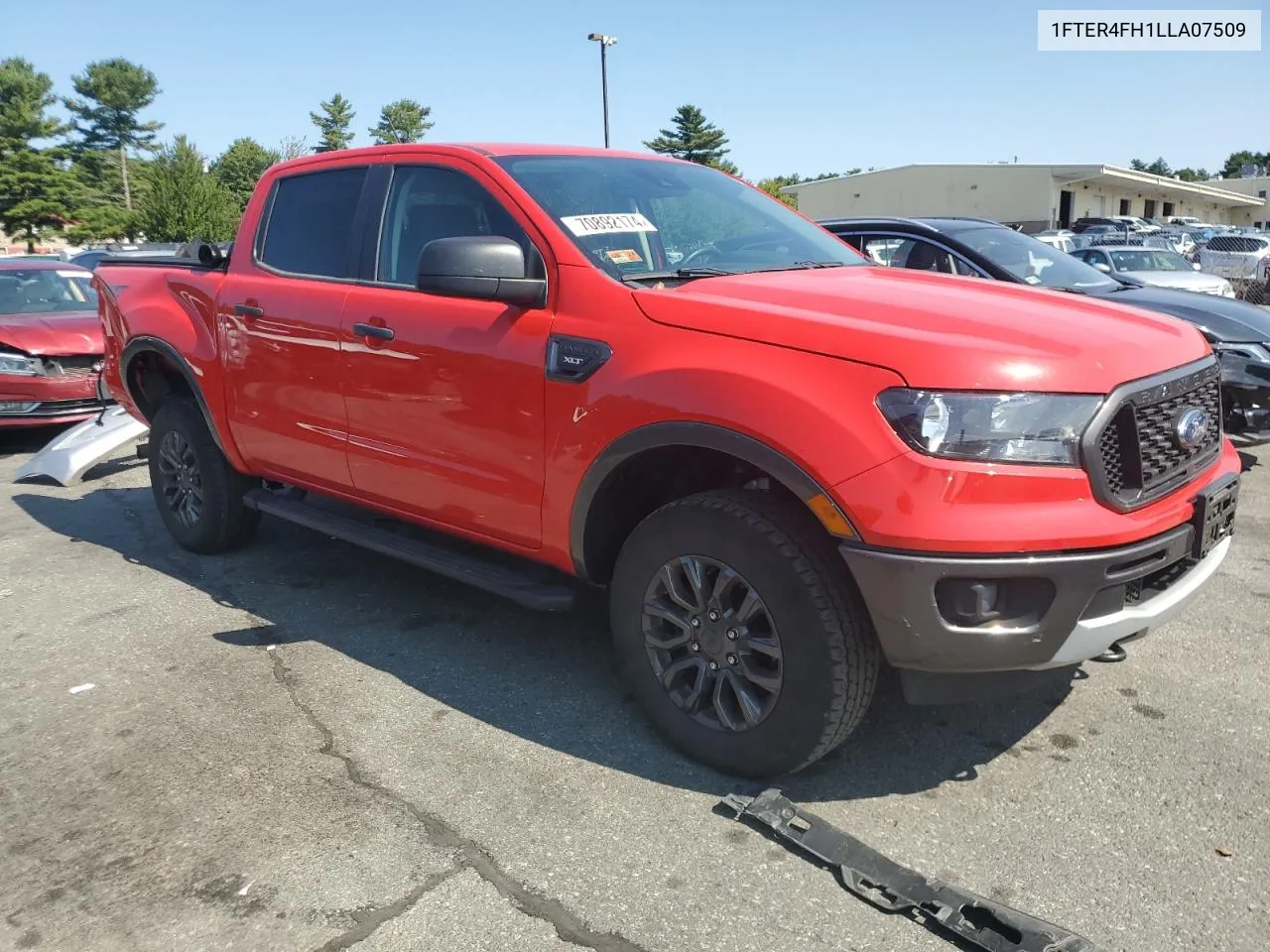 2020 Ford Ranger Xl VIN: 1FTER4FH1LLA07509 Lot: 70892174