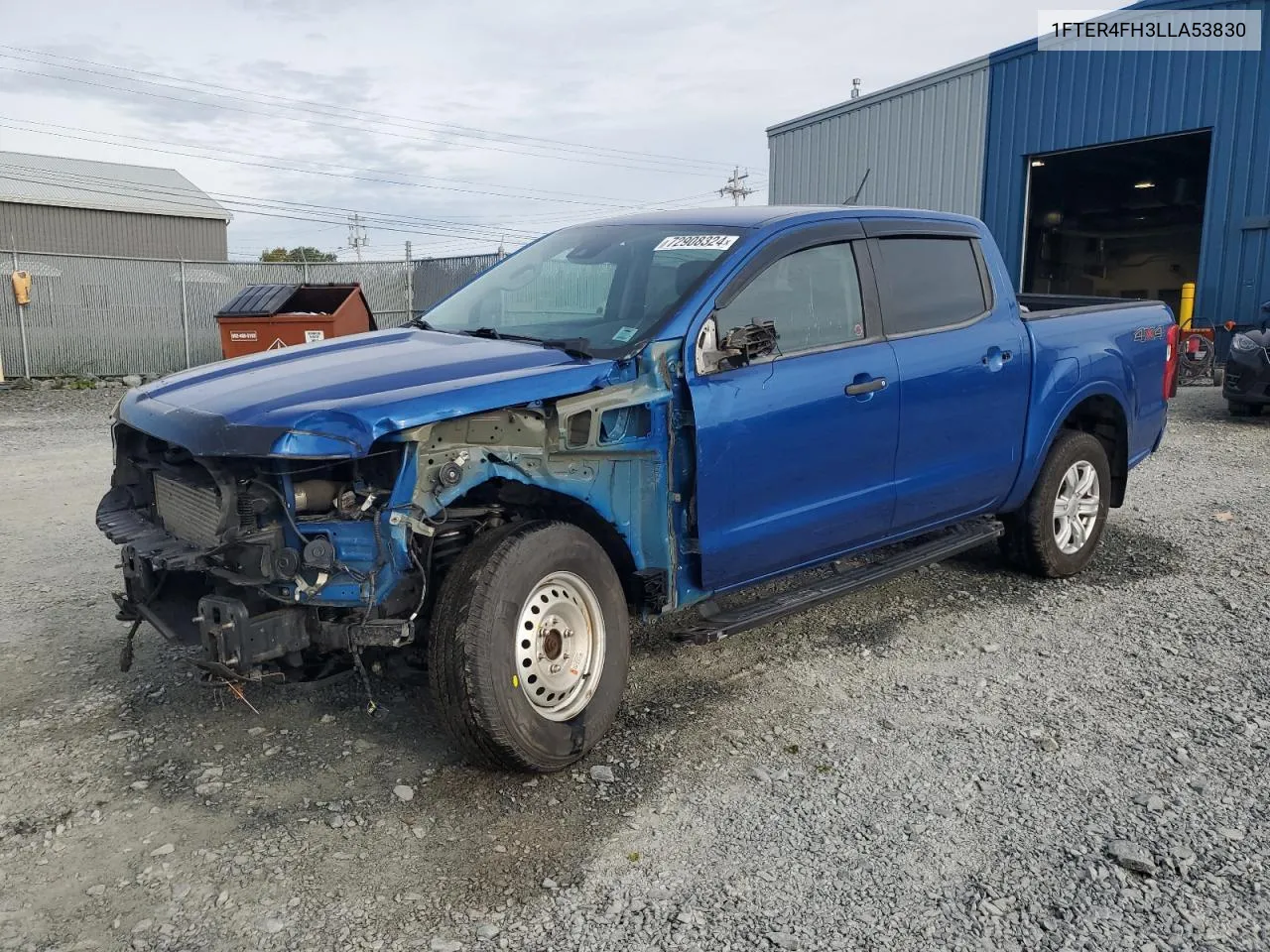 2020 Ford Ranger Xl VIN: 1FTER4FH3LLA53830 Lot: 72908324