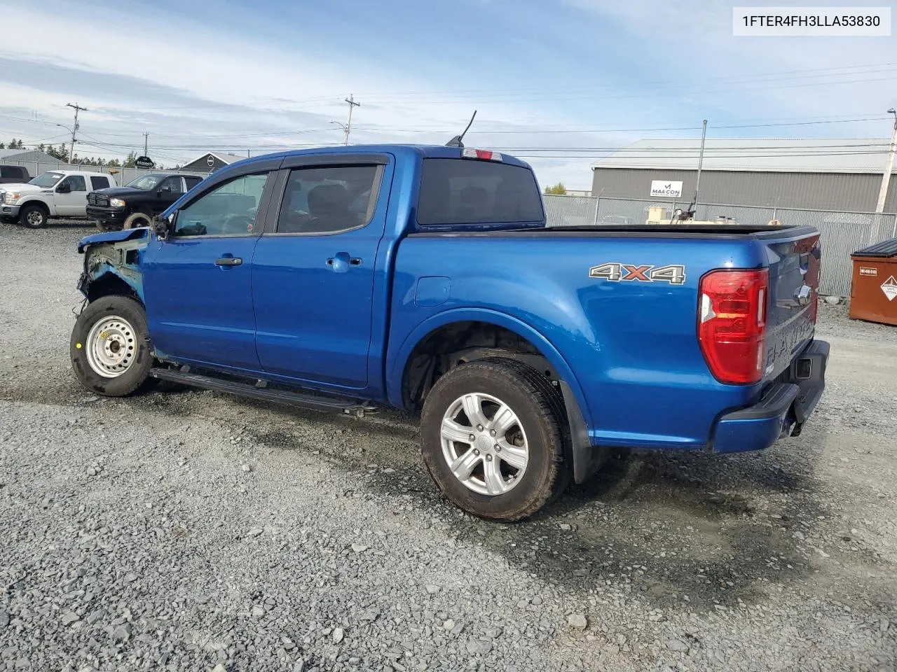 2020 Ford Ranger Xl VIN: 1FTER4FH3LLA53830 Lot: 72908324