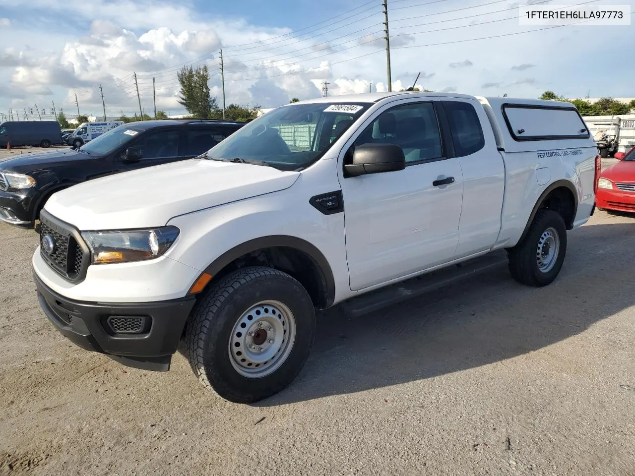 2020 Ford Ranger Xl VIN: 1FTER1EH6LLA97773 Lot: 72981584