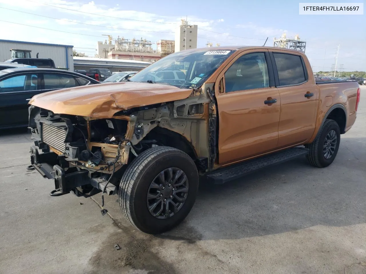 2020 Ford Ranger Xl VIN: 1FTER4FH7LLA16697 Lot: 73139864