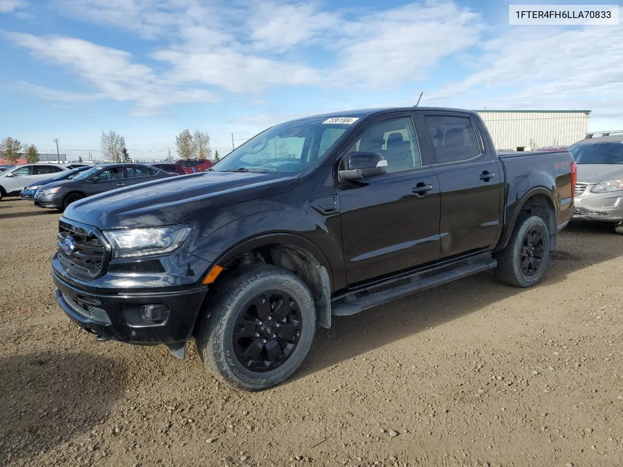 2020 Ford Ranger Xl VIN: 1FTER4FH6LLA70833 Lot: 73361504